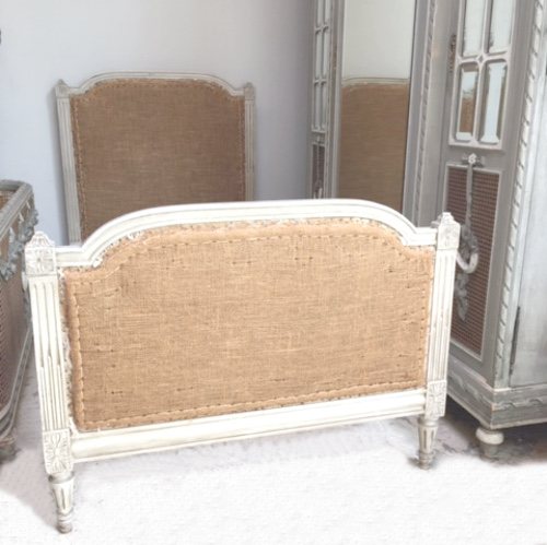 OLD FRENCH SINGLE LOUIS XVI STYLE SINGLE BED
